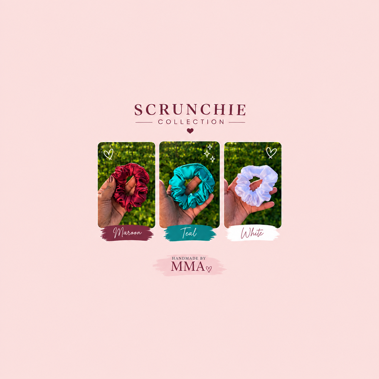 Mini Satin Scrunchies